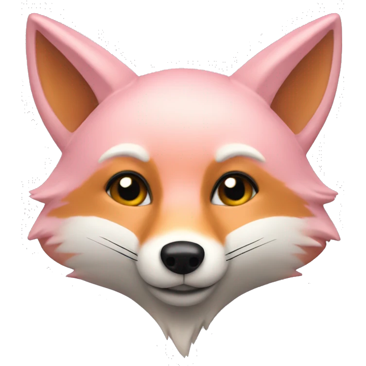 Light pink fox  emoji
