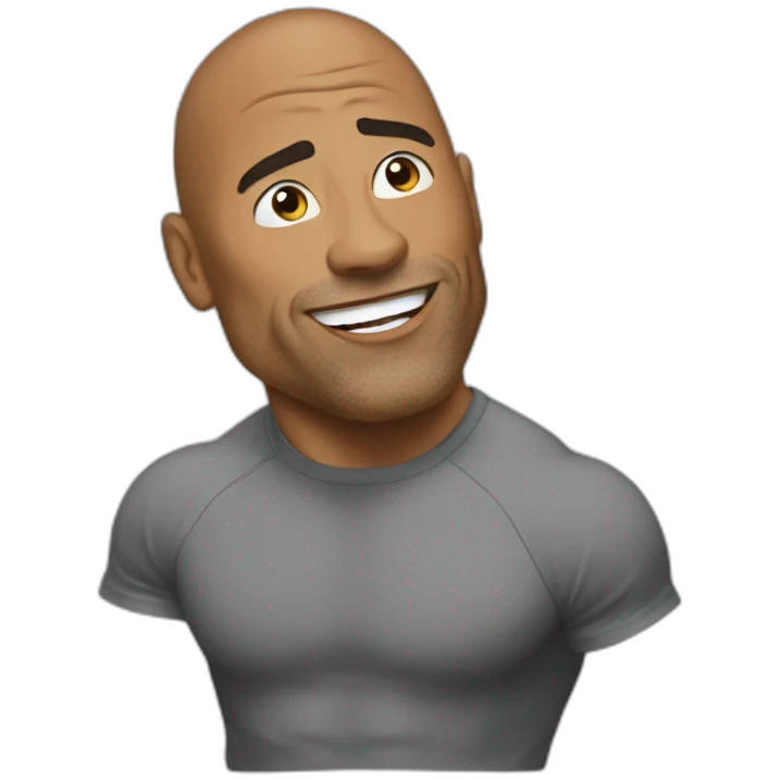 meme the rock emoji