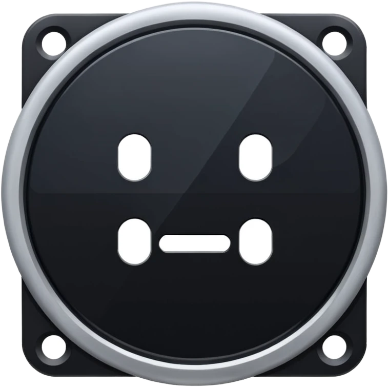 black computer disk emoji