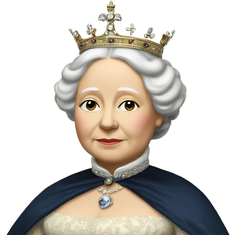 queen victoria in 21st century emoji