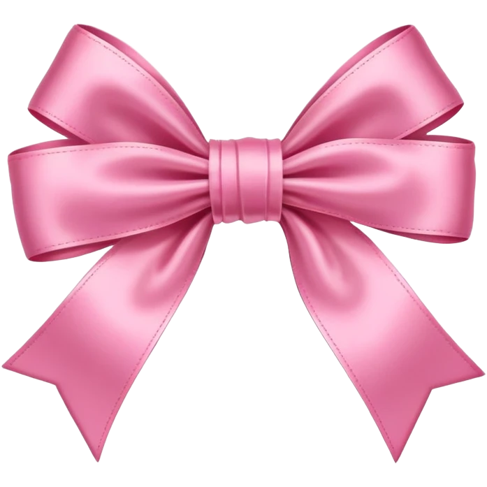 Cute pink bow emoji