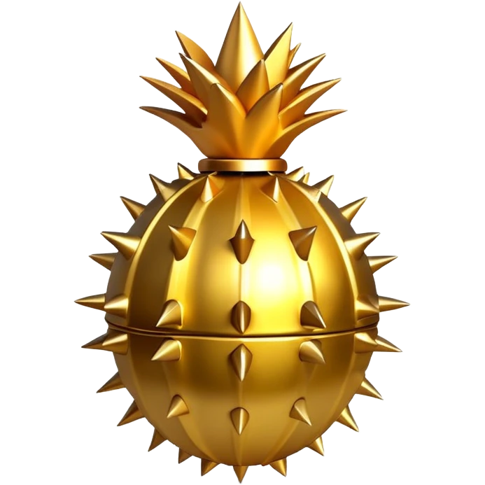 Golden grenade bomb spikes  emoji