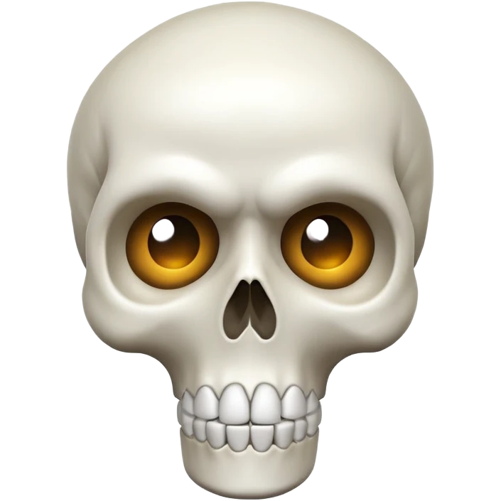 Shocked skull emoji with raised eyebrows emoji