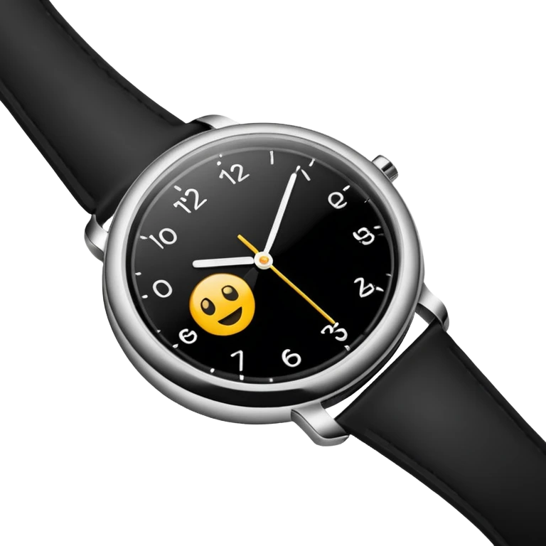 um RELÓGIO minimalista emoji