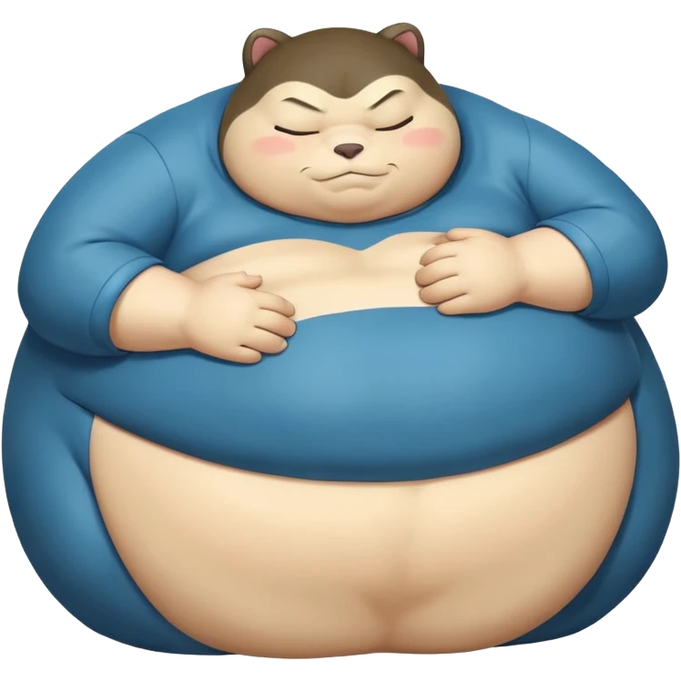 snorlax, try to preserve the character as simple as possible emoji