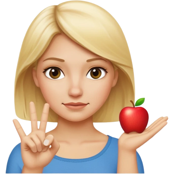 mulher loira Fazendo Gesto De “Não” em Apple iOS 10.0 emoji