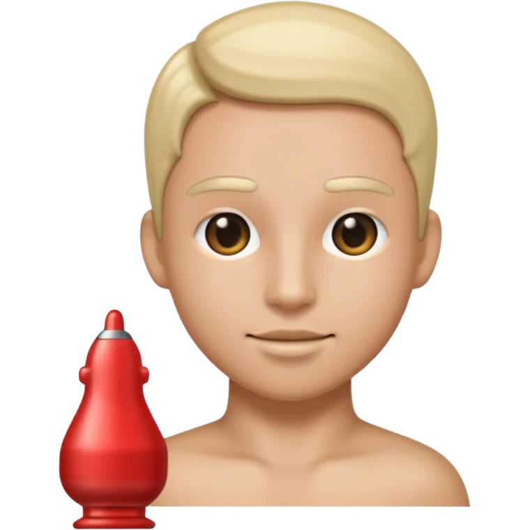 Buttplug in butt emoji