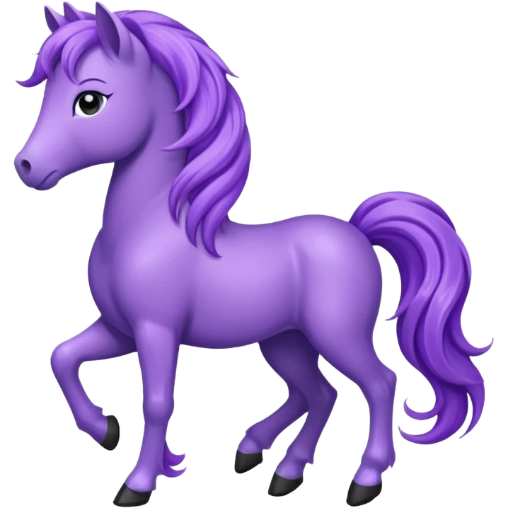Purple pony emoji