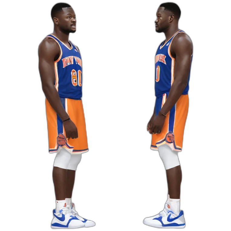 Julius Randle full body knicks emoji