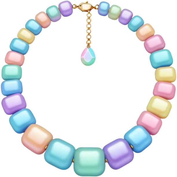 Pastel Candy necklace emoji
