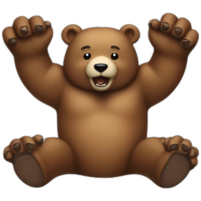 bear with 8 arms emoji