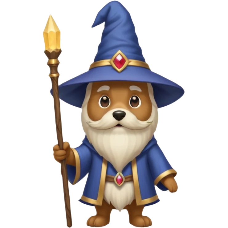 Dog wizard emoji