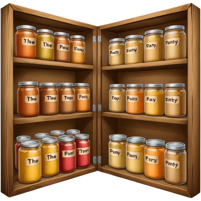 A food pantry with the words The Pantry written on it emoji