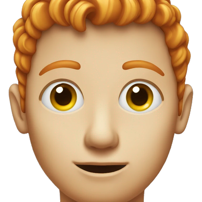 Ginger with one eye emoji
