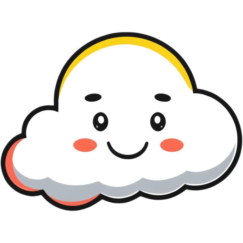 happy cloud emoji