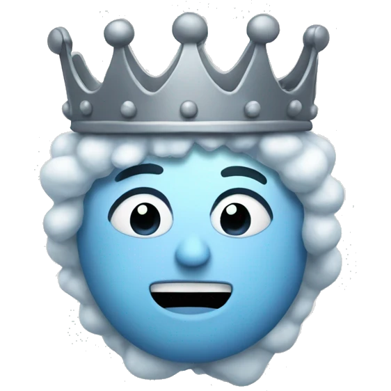 Cold with a crown emoji