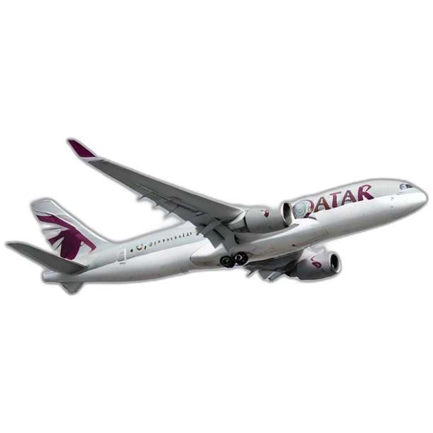 Qatar Airways air plane take off emoji