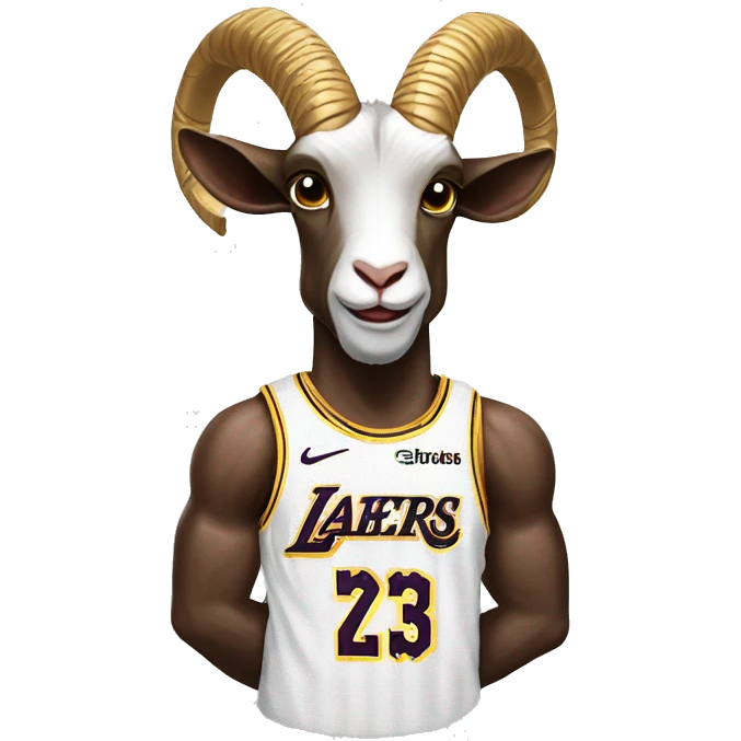Lebron James as a goat emoji