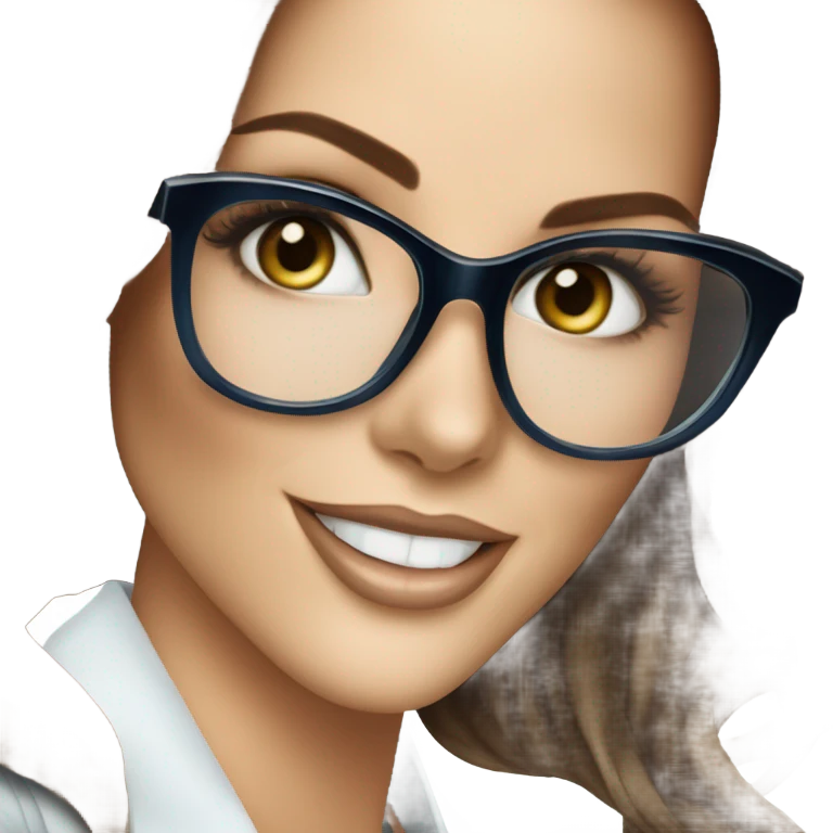 Kate Beckinsale, glasses, blue eyes happy elegant model  emoji