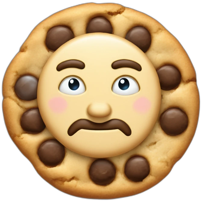 cookie in hand of Nikola tesla emoji