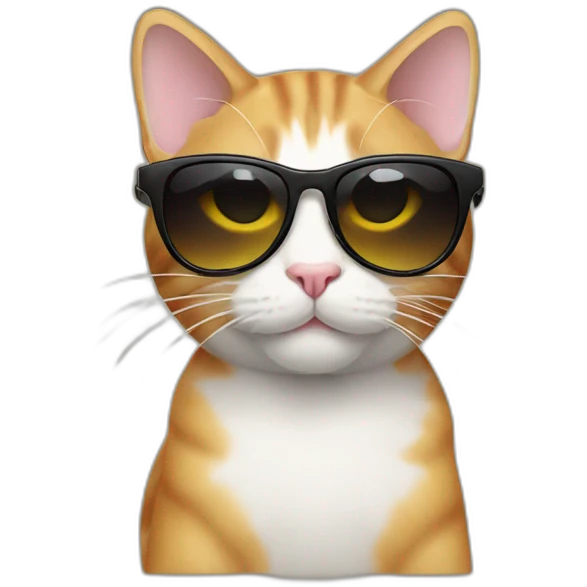 Cat with sunglasses emoji