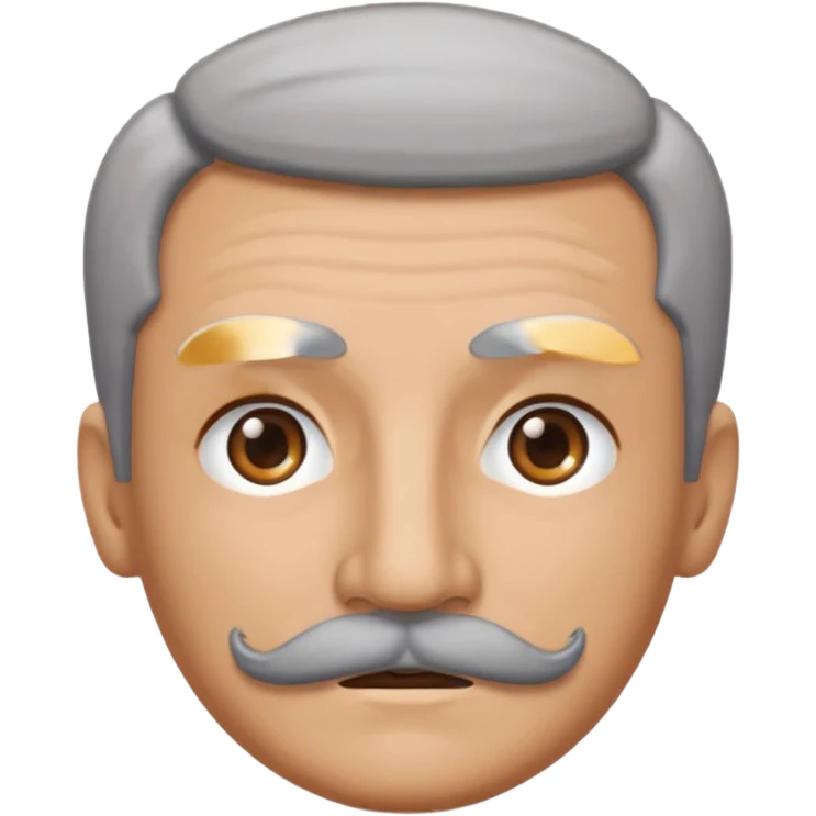 The  🥸 emoji but with gray eyebrows and mustache emoji