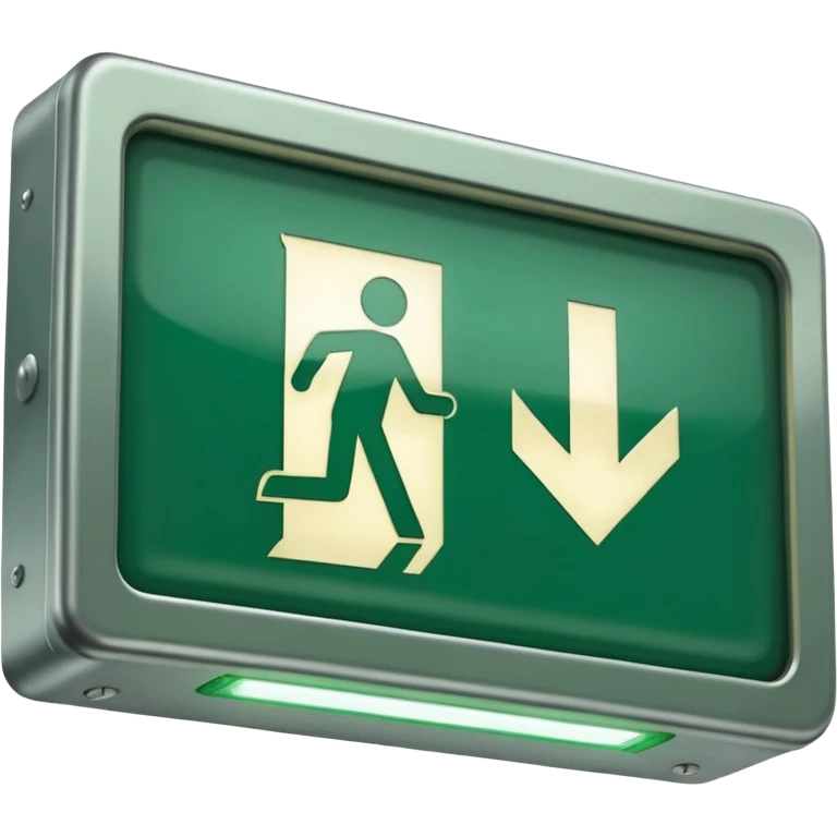 Emergency exit emoji