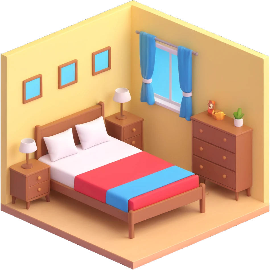 a bedroom emoji