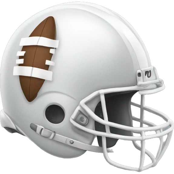 football helmet with a white bow emoji