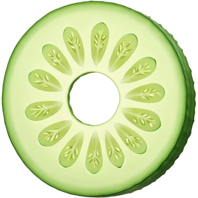 circular slice of cucumber emoji