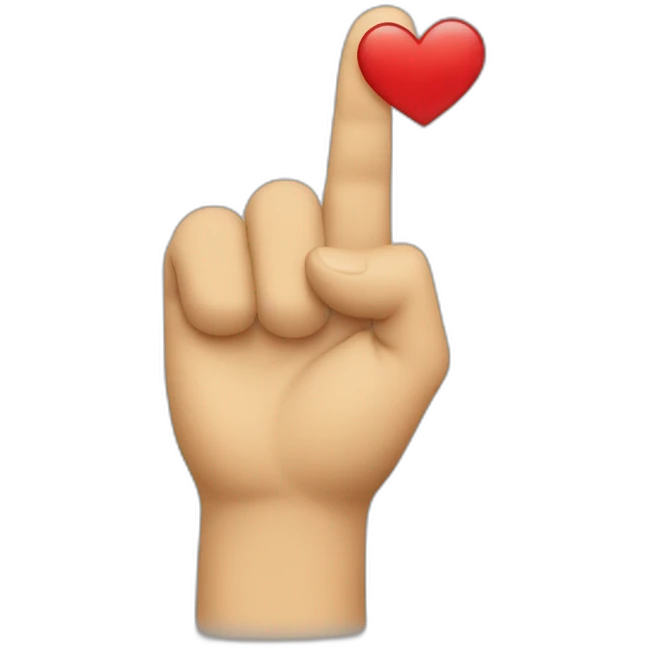 Saluting kiss emoji