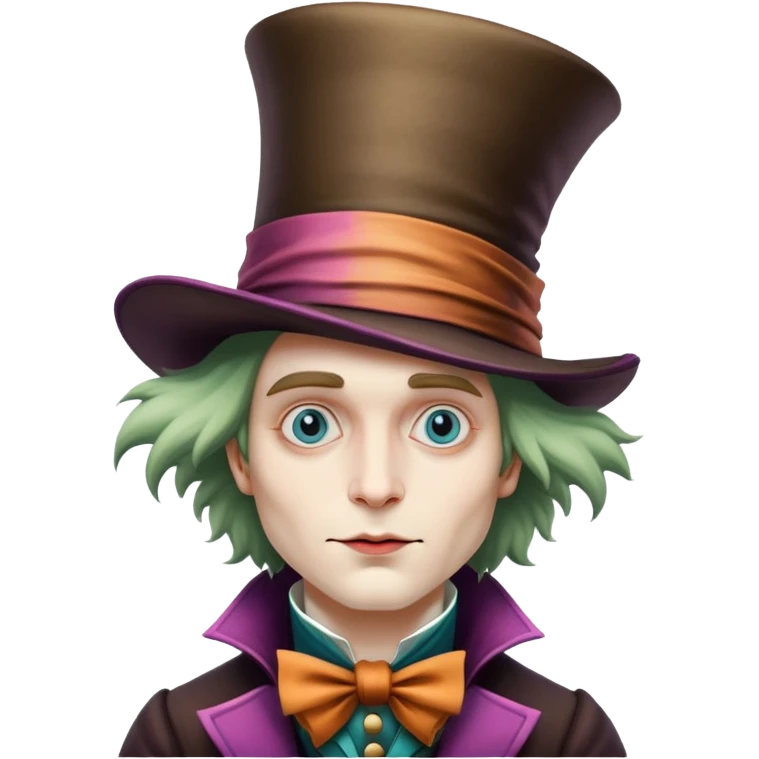 Mad Hatter character from Alice in Wonderland emoji