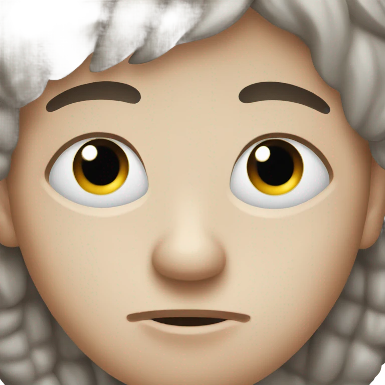 face emoji with eye twitching emoji