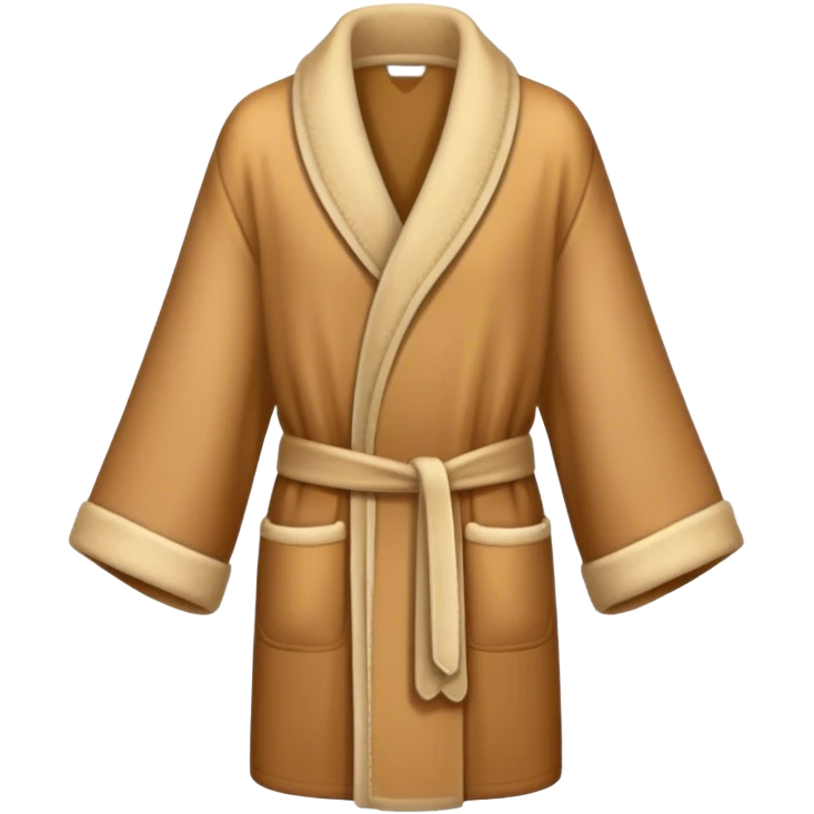 Cozy light brown robe emoji