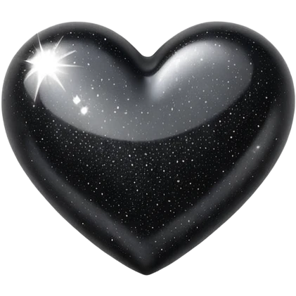 Black sparkle heart emoji