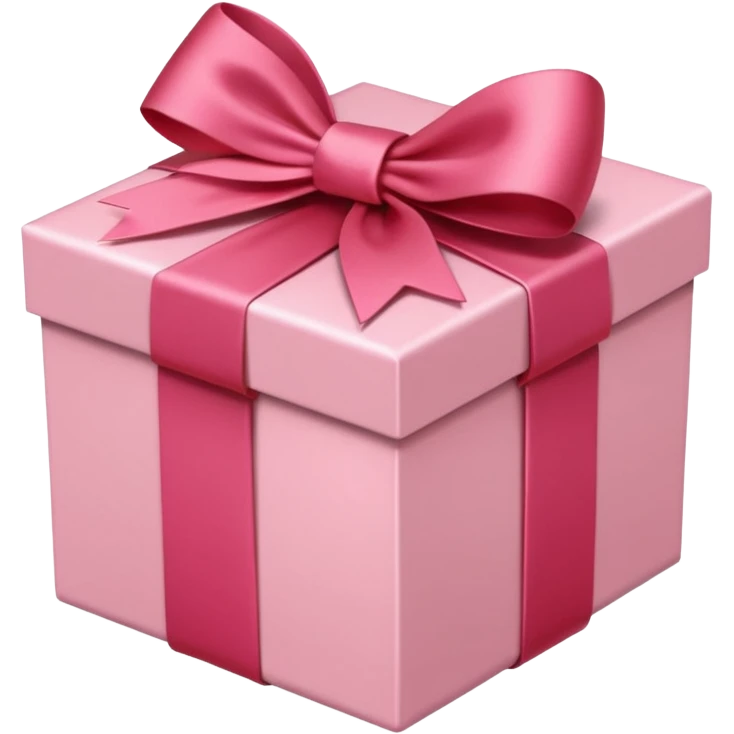 gift box red with pink pale satin bow

 emoji