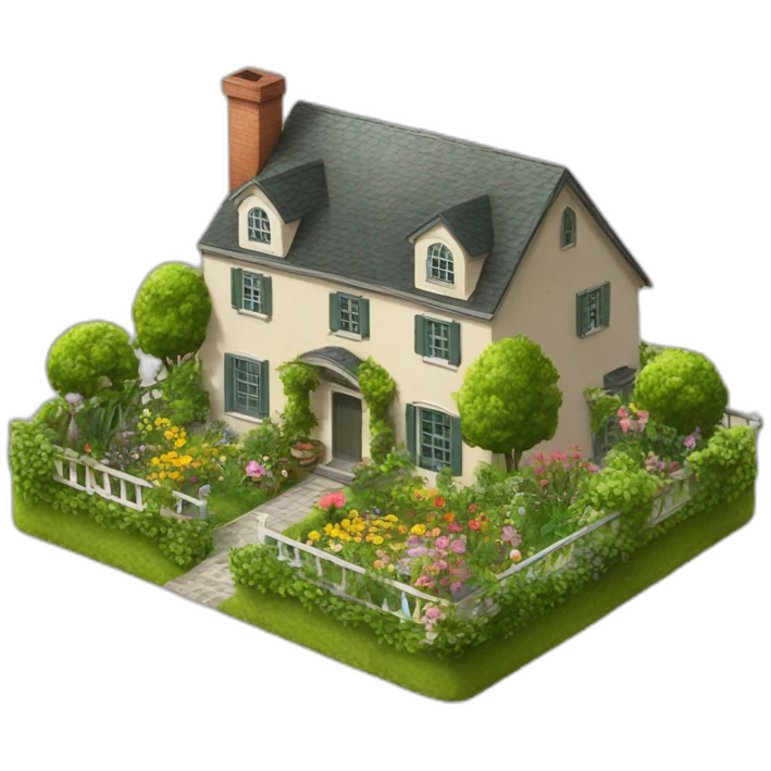 garden of a house emoji
