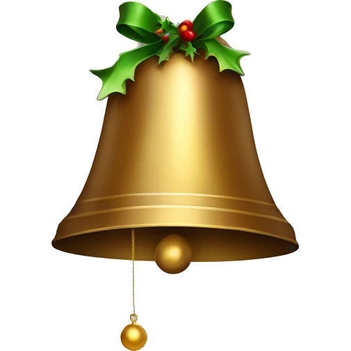 Big Christmas bell emoji