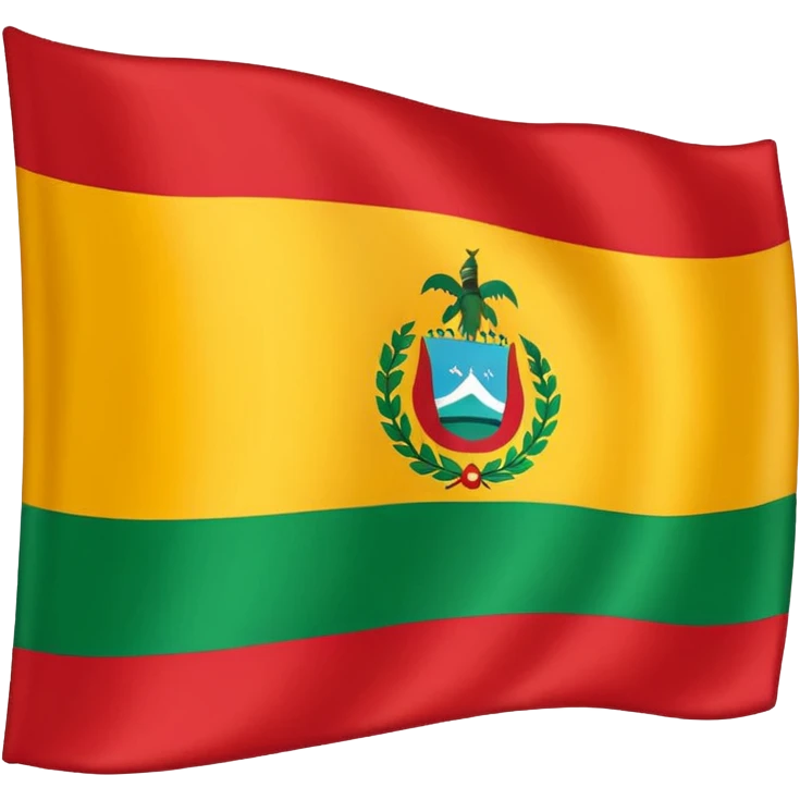 Bandera de Cartagena de Indias 🔴🟡🟢⚪️🟢🟡🔴 emoji
