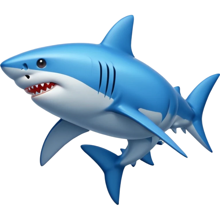 Shark blue emoji