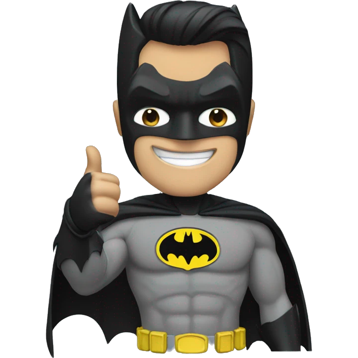 BATMAN WITH  THE THUMB UP emoji