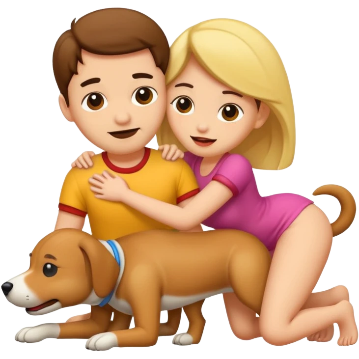 Couple doing doggy style sex emoji