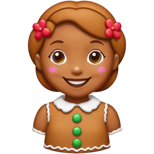 gingerbread girl emoji