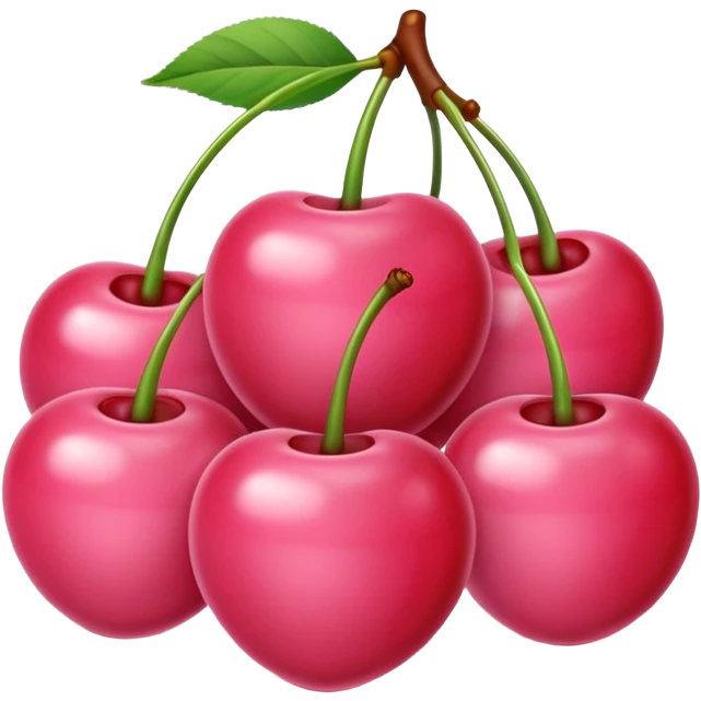 Baby Pink cherries emoji