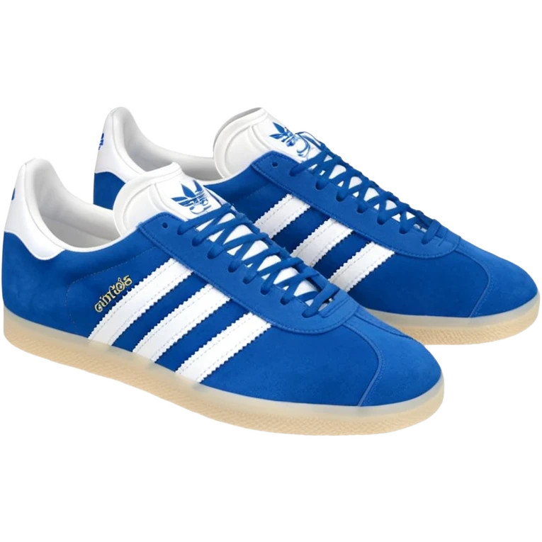 Adidas white stripes gazel emoji