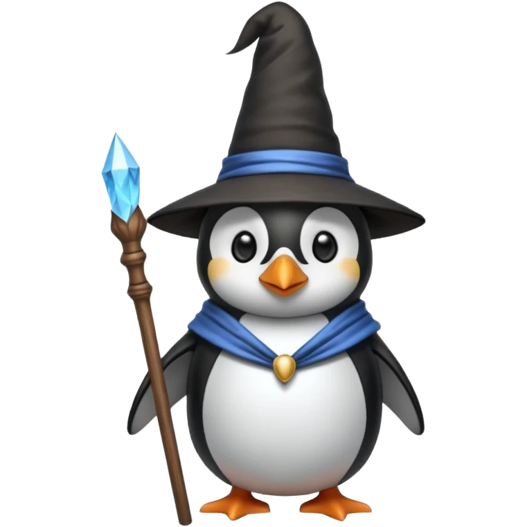 Penguin Wizard emoji