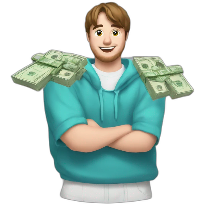 mrbeast regalando dinero emoji