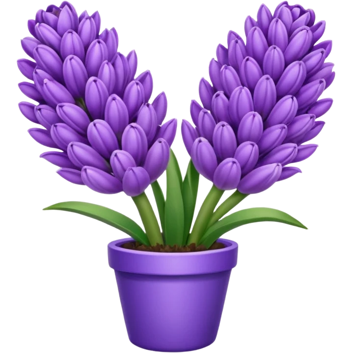 Heart Shaped hyacinth emoji