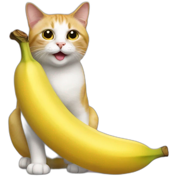 Banana cat meme emoji