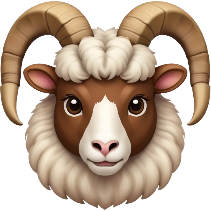 Blushing ram with horns emoji